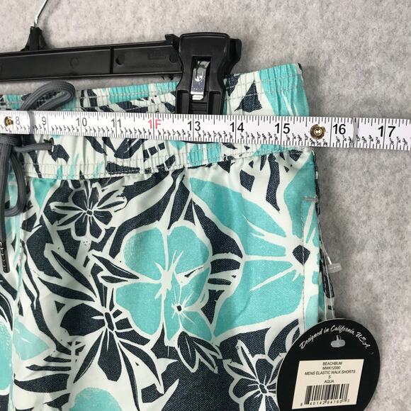 Maui Sons Swim Trunks Shorts Small Hawaiian Pockets Board Volley Walk Beach Bum - Picture 7 of 13